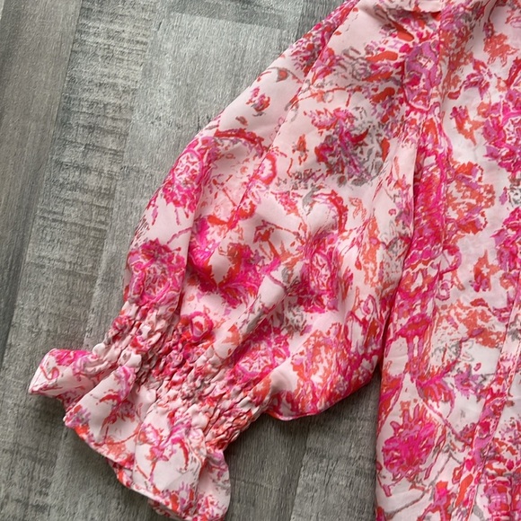 Rachel Zoe bright floral top - Picture 4 of 8